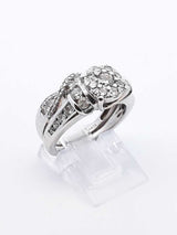 1.07 Cttw Diamond & 10k White Gold Bridal Set 8.2 Grams Size 6.5 Fw0625wrxdu