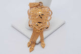 18k Two Tone Gold Filigree Pendant 6.6 Grams Eb0526osxsa