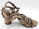 Balenciaga Arena Stud Silver Gray Gladiator Heels Size Eu 36 Do0925crde