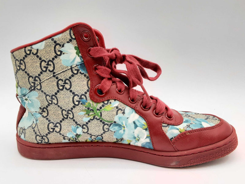 Gucci 435780 Gg Supreme Blooms Blue Red Shoes Size Gucci 36.5 Womens Do1224lrxde