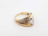1.0 Cttw Diamond & 14k Yellow Gold Ring 4.5 Grams Size 4.25 Fw1224rxzdu