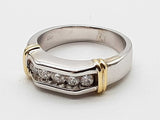 0.35 Cttw Natural Diamonds 14k Two Tone Gold 12.1g Ring Size 10.25 Do0526exzde