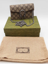 Gucci Gg Supreme Canvas Mini Dionysus Chain Crossbody Eb1225wrxde