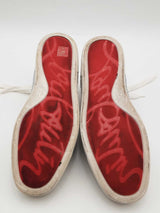 Christian Louboutin Junior Strass Flat Sneakers Size 41.5 Eb0426worsa