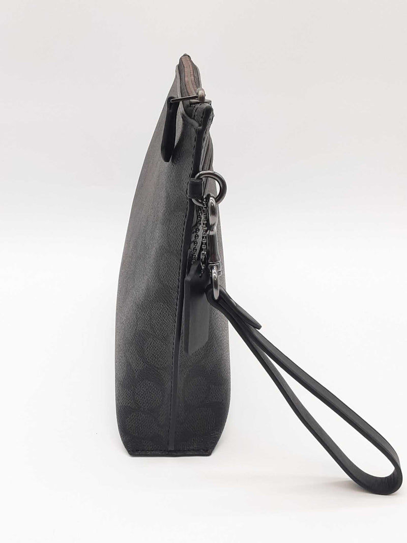 Coach Carry All Pouch Signature Canvas Handbag Sd0625rzde