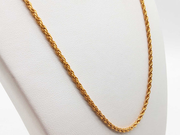 24k Yellow Gold 16.3g Chain 18 In Do1124exzde