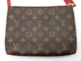 Louis Vuitton Twice Pochette Cherry Red Leather Brown Monogram Crossbody Bag Do0525sxzde