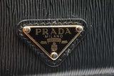 Prada Black Leather Card Holder Wallet Eb0126lordu