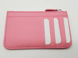 Balenciaga Powder Pink Grained Leather Flat Zipper Pouch Card Holder Do0426