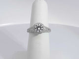 1.02 Cttw Diamond 18k White Gold 3.9 Grams Size 6 Aa0725orxzsa