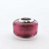 Pandora .925 Silver 2.1g Pink Murano Glass Charm Lh1025lxde