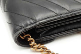 Gucci Matelasse Chevron Quilted Leather Gg Marmont Wallet With Chain Eb0626wexsa