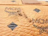 Mcm Liz Reversible Shopper Cognac Visetos Canvas Shoulder Bag Sd0326lzxdu