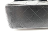 Chanel Classic Maxi Double Flap Black Calfskin Leather Shoulder Bag Do0225izxzde