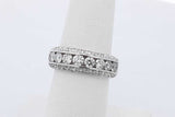 1.9cttw Diamond Ring In 14k White Gold 5.2 Grams Size 6 Eb0826crxdu