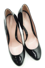 Gucci Lisbeth Platform Pumps In Patent Leather Size Eu 38.5 Us 8.5 Fw0825lxzdu