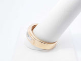 0.35 Cttw Channel-set Diamond & 10k Yellow Gold Ring 6.4 Grams Size 11.25 Fw0726wrzdu