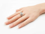 0.84 Ctw Diamond & 14k Two-tone Gold Watch Bezel Ring 14g Size 10.75 Fw0826ierdu