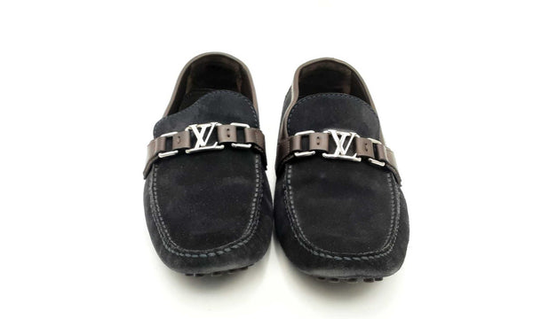 Louis Vuitton Hockenheim Suede Loafers Size 8 Hs1223lrxsa