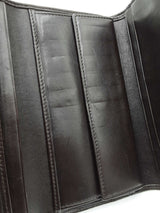 Christian Dior Wallet In Dark Brown Cannage-quilted Lambskin Leather Fw0626ozxdu