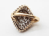 1.59 Cttw Natural Diamonds 14k Two Tone Gold 6.5g Ring Size 7 Do0726icrde