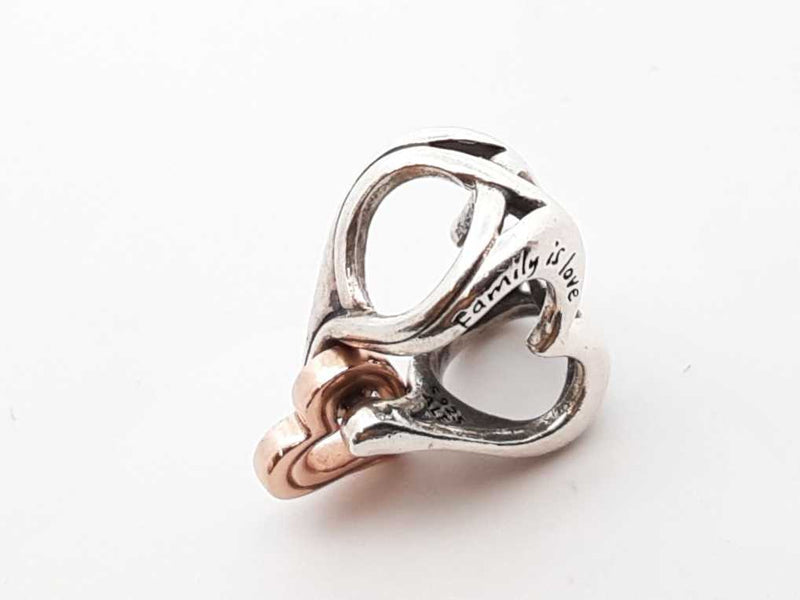 Pandora .925 Silver 1.5g Family Is Love Charm Lh1025lxde