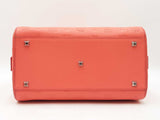 Mcm Ottomar Essential Boston Bag In Embossed Hot Coral Leather Fw0825lexdu