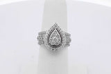 0.63cttw Diamond 10k White Gold Ring 4.6 Grams Size 5.5 Eb0526orxsa