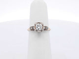 0.57 Cttw Diamond & 14k Yellow Gold Ring Size 5.5 2.3 Grams Fw0222orxdu