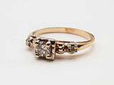 0.22 Cttw Natural Diamonds 14k Two-tone Gold 2.5g Ring Size 5.25 Do0126lrxde