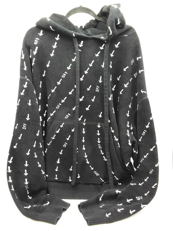 Off White Oversized Black White Arrow Knitwear Hood Sweater Size Xxl Do1025prxde