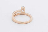 1.0cttw Lab Grown Diamond Ring In 14k Yellow Gold 4 Grams Size 7 Eb0826crxsa