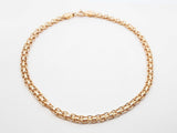 14k Yellow Gold Bismarck Link Bracelet / Anklet 2.8 Grams 9.5 Inch Fw0526lpxdu