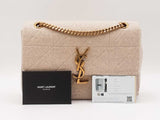 Yves Saint Laurent Jamie Chain Shoulder Bag In Quilted Jersey Fw0625exzdu