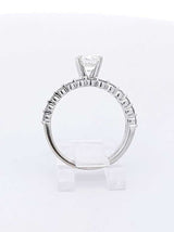 1.01 Cttw Diamond & 10k White Gold Engagement Set 3.5 Grams Size 6.5 Fw0824erxdu