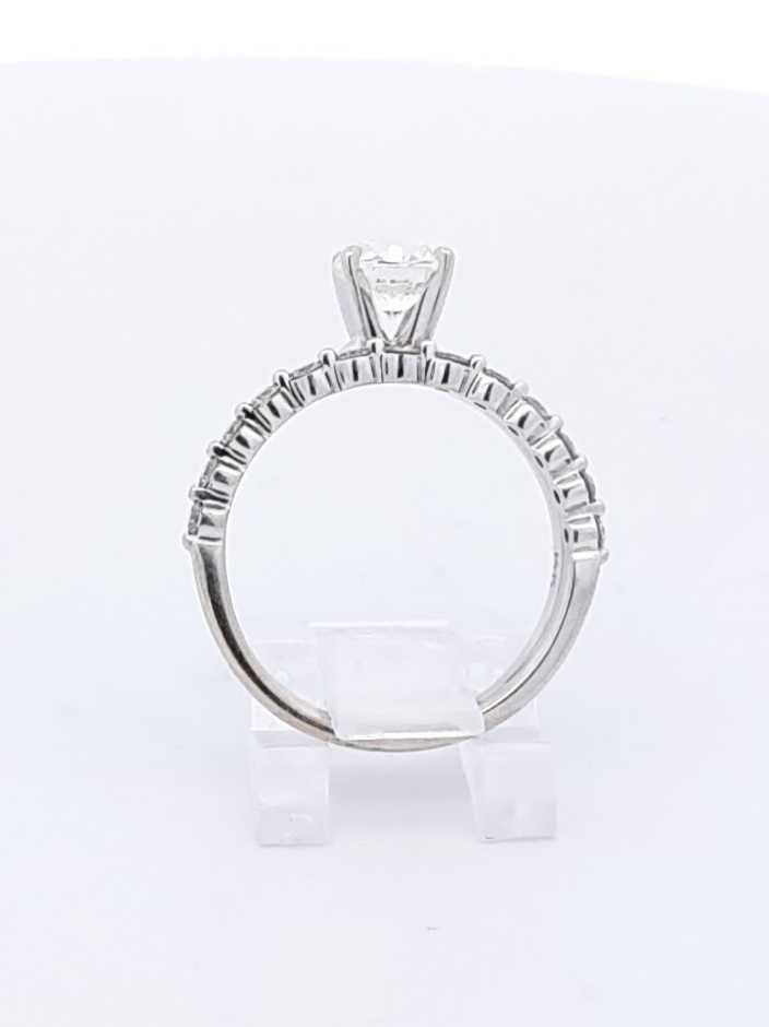 1.01 Cttw Diamond & 10k White Gold Engagement Set 3.5 Grams Size 6.5 Fw0824erxdu