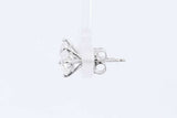 Approx. 1.44ctw Lab Grown Diamond Stud Earrings 14k White Gold 1.1g Eb0924occsa