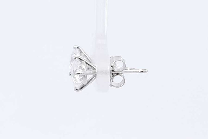 Approx. 1.44ctw Lab Grown Diamond Stud Earrings 14k White Gold 1.1g Eb0924occsa