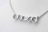 1.05cttw Lab Grown Diamond Pendant Necklace In 14k White Gold 3.09g Eb0826irxsa