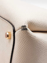 Coach Mini Lillie Carryall Handbag In Ivory Crossgrain Leather Fw0125oxdu
