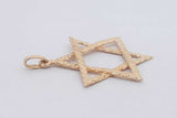14k Yellow Gold Star Of David Pendant 4.2 Grams Eb0726wsxsa