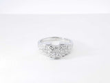 0.76 Cttw Diamond & 14k White Gold Engagement Ring 4.7 Grams Size 6 Fw0526irrdu