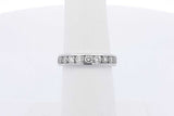 0.84cttw Diamond Ring In 14k White Gold 3.5 Grams Size 5.5 Eb0326ocrdu