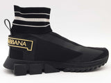 Dolce & Gabbana Sorrento Logo Sock Sneakers Black Size 8 Aa0126lcrsa
