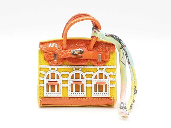 Mini Boutique Bag Charm In Yellow Fw0825edu
