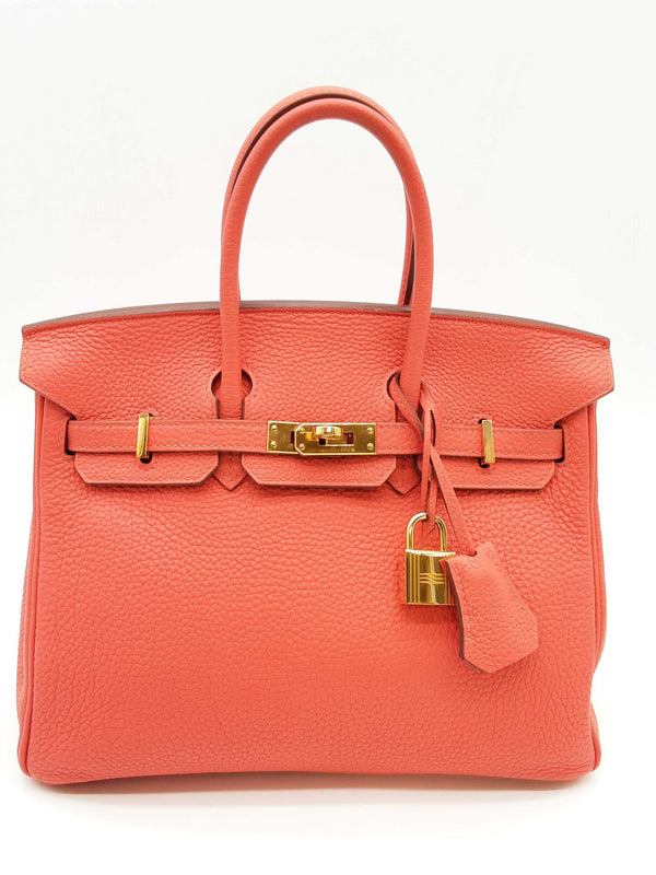 Hermes Birkin 25 Capucine Orange Togo Leather Gold Handbag Do0823lcxzxde