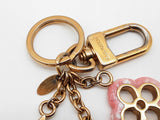 Louis Vuitton Pink Monogram Logo Metal Keychain Bag Charm Do1125lxzde