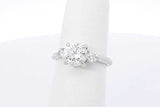 2.11ctw Lab Grown Diamond Ring In 14k White Gold 2.6 Grams Size 5 Eb0825plrdu
