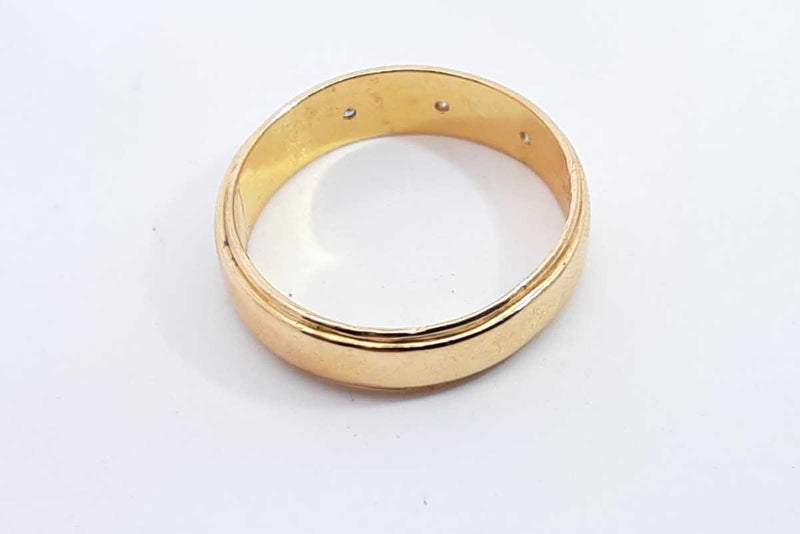 Diamond Ring In 18k Yellow Gold 4.1 Grams Size 7.5 Eb0824lixsa