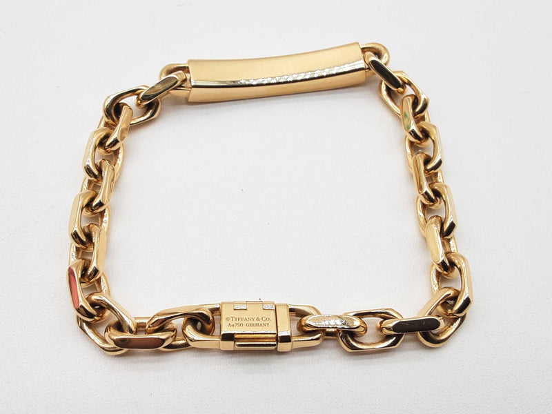 Tiffany & Co. Makers Id 18k Yellow Gold 67.8g Chain Bracelet Do0324rxzxde